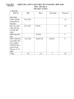 ĐỀ THI HỌC KÌ II. HH8 ( có ma tran, dap án