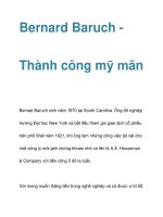 Bernard Baruch Thành công mỹ mãn docx