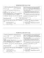 Ôn tập - kiểm tra Toán 10 - HK2