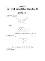 Tính toán định mức chi phí hàn cho một phân đoạn tàu vỏ thép, chương 13 pdf