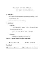 Giáo án Vật lý 12 - HIỆN TƯỢNG GIAO THOA ÁNH SÁNG. HIỆN TƯỢNG NHIỄU XẠ ÁNH SÁNG pot