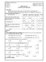 Đê KT chương III+Ma trân+Đáp án