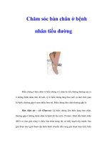 Chăm sóc bàn chân ở bệnh nhân tiểu đường pdf