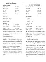 Ôn tập Toán - TV 5 cuối năm