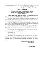 Tờ trình đề nghị công nhận đạt tiêu chuẩn trương học thân thiện...