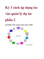Kỳ 3 cách áp dụng iso vào quản lý dự án phần 2 pot