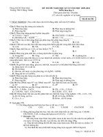 De thi hoa 9 hoc ki II