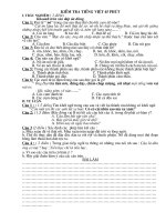 Đề kiểm tra Tiếng Việt 1 tiết học kỳ II năm học 2009 - 2010