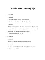 Vật lý 10 nâng cao - CHUYỂN ĐỘNG CỦA HỆ VẬT potx