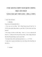 CUỘC KHÁNG CHIẾN TOÀN QUỐC CHỐNG THỰC DÂN PHÁP XÂM LƯỢC KẾT THÚC - Giáo án lịch sử lớp 9 pps