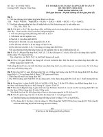 đề và đáp án khảo sát lần 4 lớp 10 chuyên VP