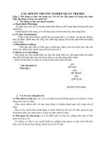 CÂU HỎI ÔN THI TỐT NGHIỆP QUẢN TRỊ HỌC ppt