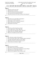 Đề thi noi HK2 lop 7