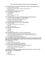 Đề cương Khoa học lớp 4