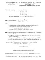 Đề-đáp án HSG Toán 9- Vĩnh Phúc 2008