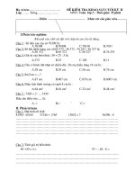 Đề Toán cuối năm(Hay) lớp 3