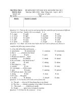 DE KT MOT TIET ANH 8 S0 3