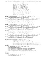 Mot so bai tap ve giai phuong trinh bac hai chua tham so lop 9