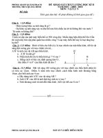 ĐỀ THI HỌC KÌ II - VẬT LÝ 9