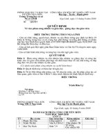 QĐ về phân công nhiệm vụ cho GV