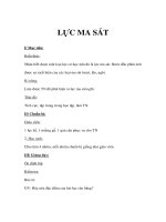 Giáo án vật lý 8 - LỰC MA SÁT potx