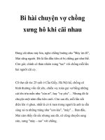 Bi hài chuyện vợ chồng xưng hô khi cãi nhau pps