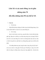 Giáo án lịch sử 9 - Liên Xô và các nước Đông Âu từ giữa những năm 70 đến đầu những năm 90 của thế kỉ XX pptx