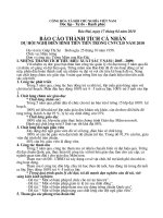 Bao cao thanh tich ca nhan de nghi khen thuong 5 nam (2006-2010)