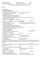 Kiem tra hoc ki II sinh 11 (khá ổn)