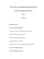 TỔN THƯƠNG XƯƠNG-KHỚP TRONG BỆNH PHONG (Lésions ostéo-articulaires dans la lèpre) (Kỳ 7) potx