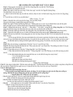 đề cương ôn tập văn 9