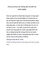 iPad tại nơi làm việc: Hướng dẫn cần thiết cho doanh nghiệp- P1 potx