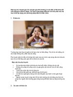 Mẹo dành cho phụ huynh có con biếng ăn