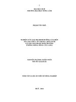 Nghiên cứu giá trị dinh dưỡng của một số loại thức ăn trong chăn nuôi gà Sao giai đoạn sinh trưởng ở Đồng bằng Sông Cửu Long (tóm tắt)