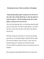 Download torrent ở bất cứ nơi đâu với Dropbox- P1 pot