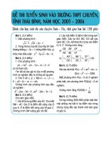 Đề luyện thi vào 10-toán