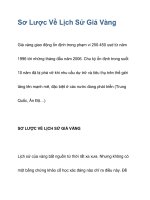 Sơ Lược Về Lịch Sử Giá Vàng ppt