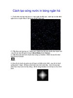 Cách tạo sóng nước in bóng ngân hà ppsx