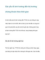 Các yếu tố ảnh hưởng đến thị trường chứng khoán theo thời gian pot