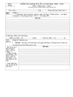 Đề kiểm định chất lượng tháng 4 năm 2010