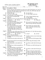 Kiểm tra học kì 2-lí 11 (8 đề+ đáp án)