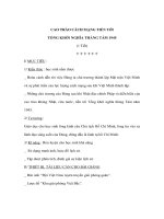 CAO TRÀO CÁCH MẠNG TIẾN TỚI TỔNG KHỞI NGHĨA THÁNG TÁM 1945 - Giáo án lịch sử lớp 9 ppt