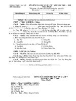 De va Dap an ky II dia ly 7 Bac me