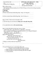 đề thi cuối học kỳ II