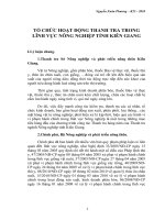 TỔ CHỨC HOẠT ĐỘNG THANH TRA TRONG LĨNH VỰC NÔNG NGHIỆP TỈNH KIÊN GIANG pot