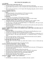 ĐÊ CƯƠNG ÔN THI HK2 MÔN HÓA 11CB