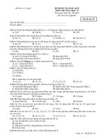 ĐỀ KT HỌC KÌ II MÔN HÓA HOC 12 ( rất sát với chương trình)
