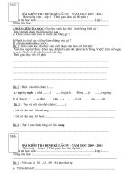 Đê cuói HKII-lớp 1