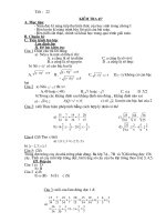 đề kiểm tra một tiết đai số 7 tiết22