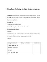 Giáo án Vật lý 8 - Sự chuyển hóa và bảo toàn cơ năng pdf